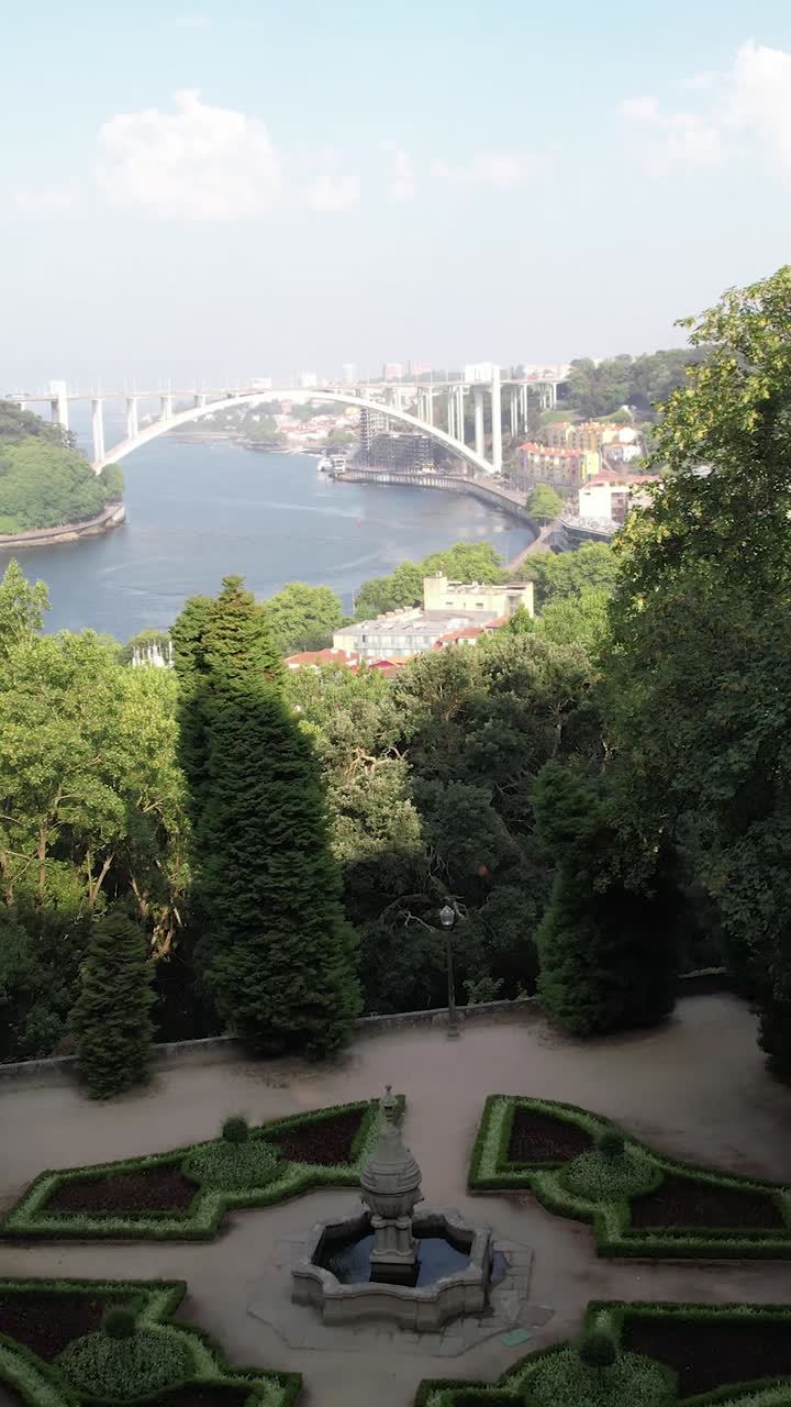 Aerial Vertical View City of Porto, Portugal