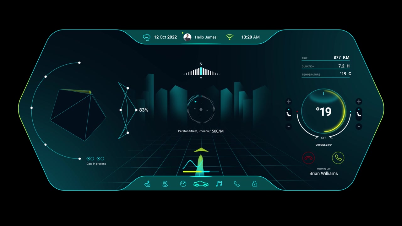 Car Cluster HUD 05