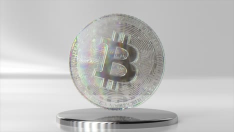 3d rendered bitcoin coin