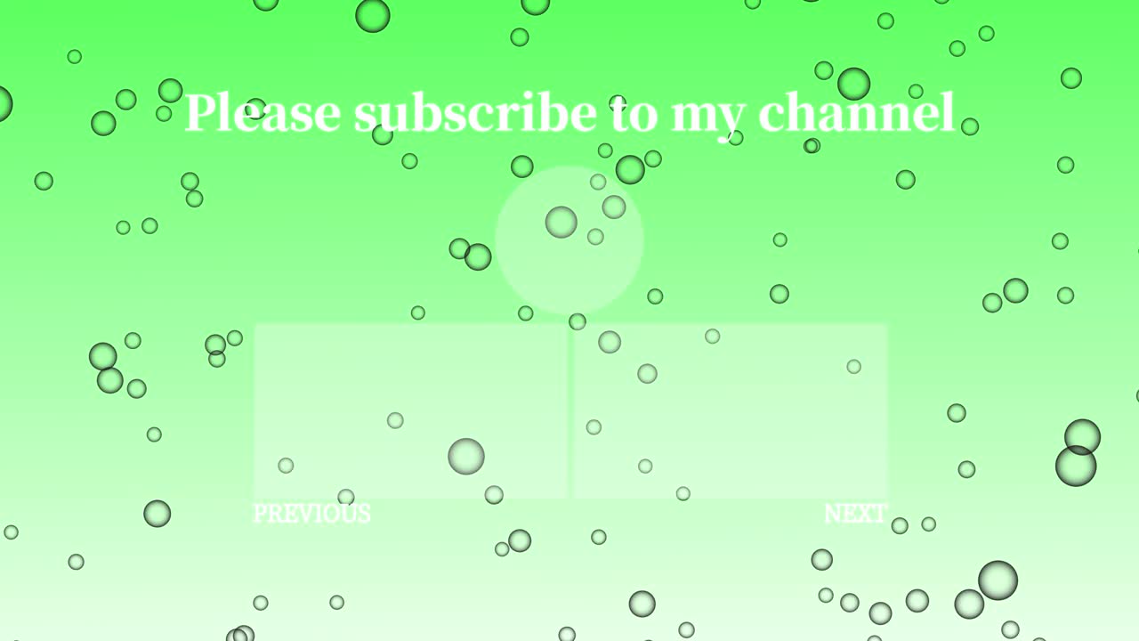 버블 시 엔드 카드 엔딩 스크린 모션 그래픽