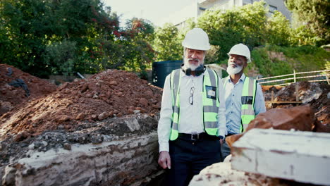 construction workers on site