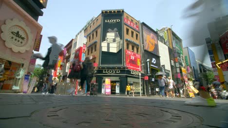 seoul shopping street time lapse