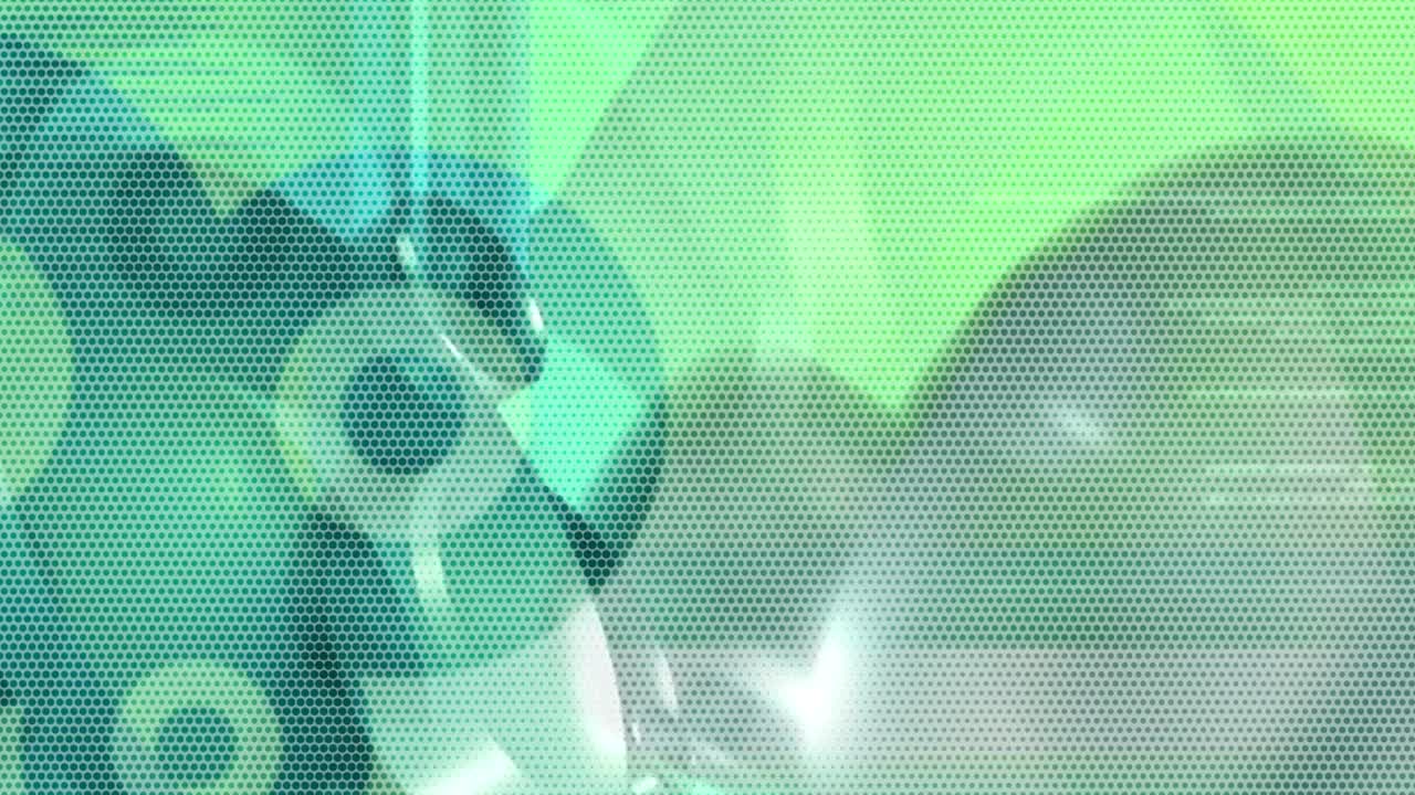 미래의 제조 기계에서 자동 산업 기계적 움직임을 보여주는 애니메이션 움직임 배경