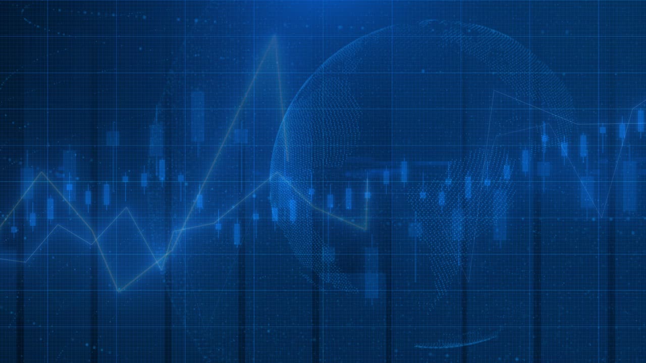 Stock market financial analysis indicator background