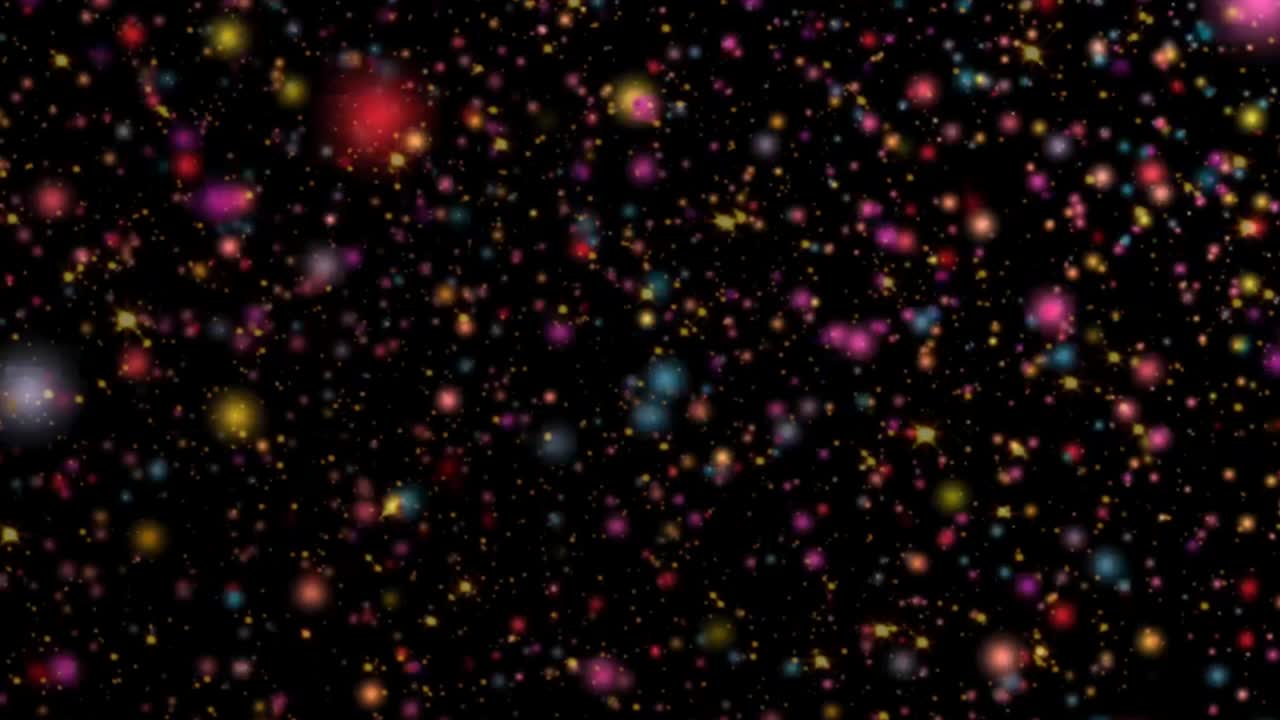 검은색 배경의 화려한 공