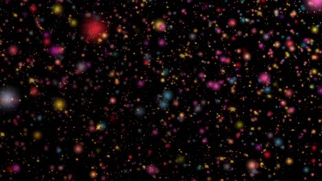 bolas de colores con fondo negro