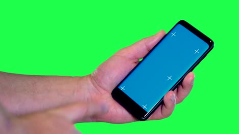 blue screen template for cellphone or smartphone