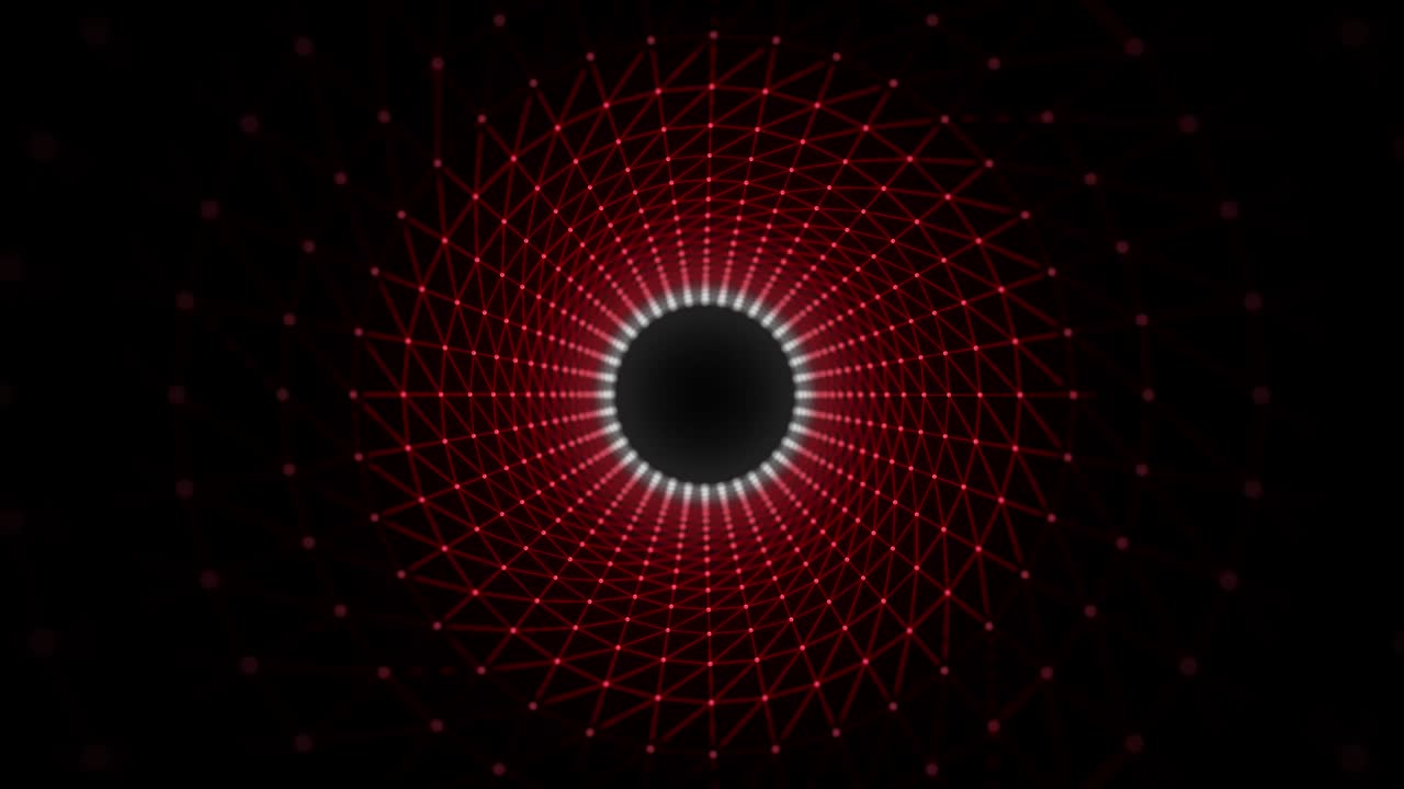 Abstract circular dots  tunnel motion background 4k