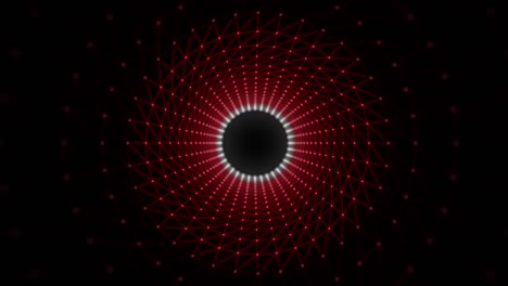 abstract circular dots  tunnel motion background 4k