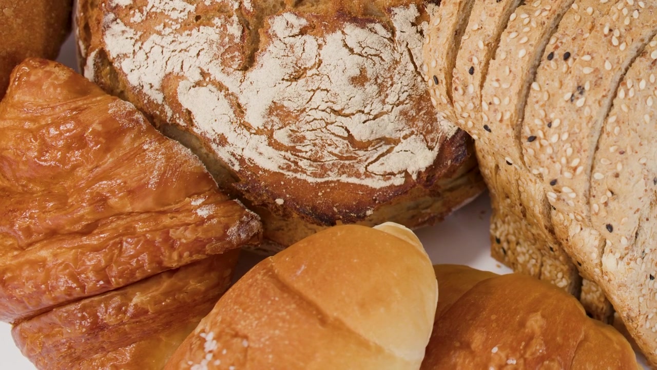 Assortment of Freshly Baked Artisan Breads and Pastries