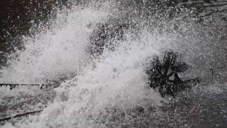 close-up of the water windmill