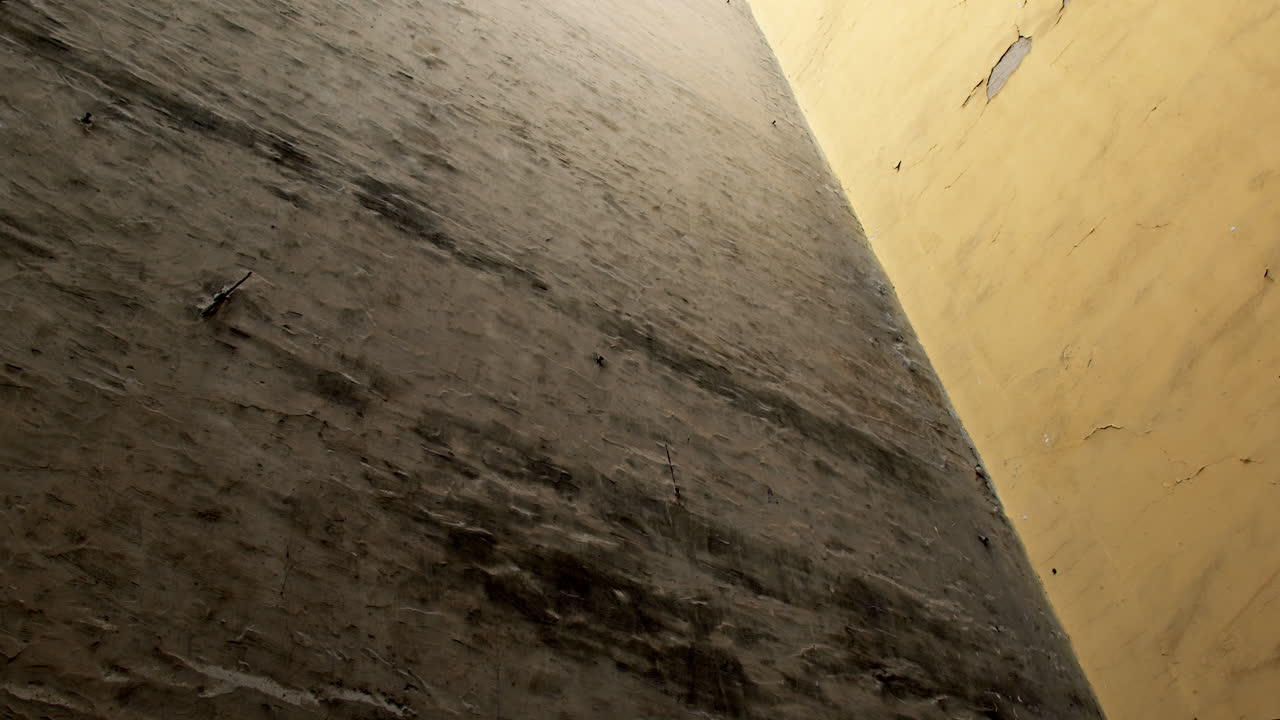 Old and Weathered Walls with Peeling Paint