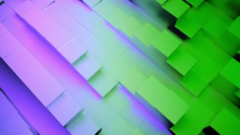 abstract geometric background with green and purple gradient