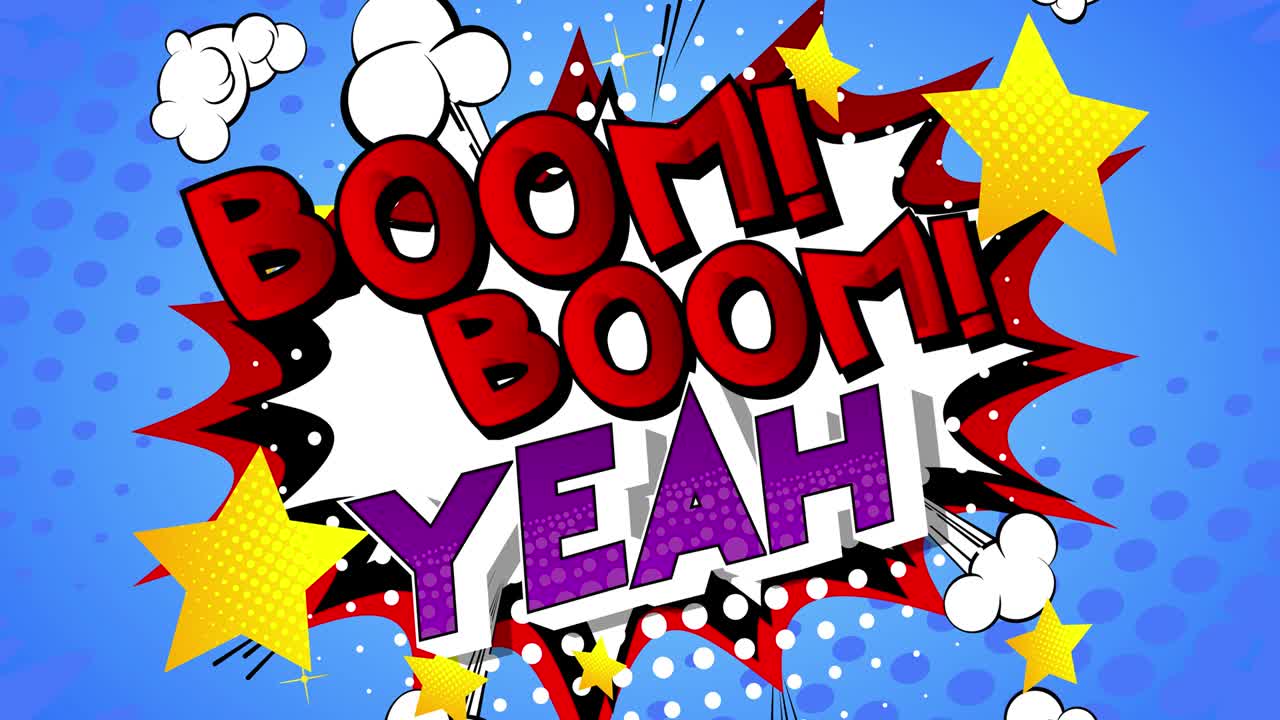 재미있는 만화 슈퍼 히어로 단어