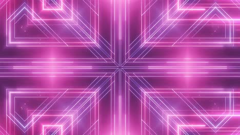 fondo geométrico rosa de neón abstracto