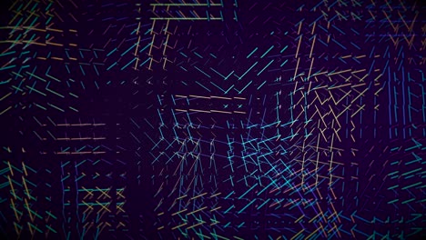 las líneas fluorescentes y coloridas se entrelazan en un tejido resplandeciente abstracto.