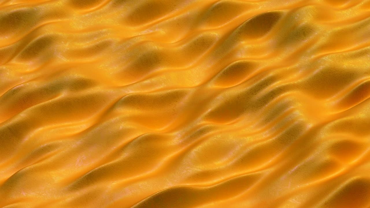 superficie lisa naranja con ondas bucle sin costuras animación de renderizado en 3d