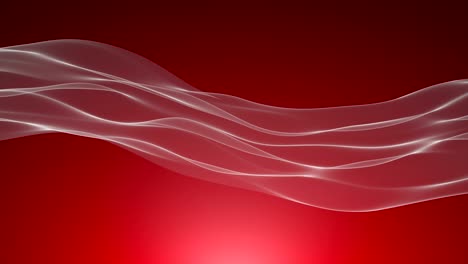 abstract white wave on the red background