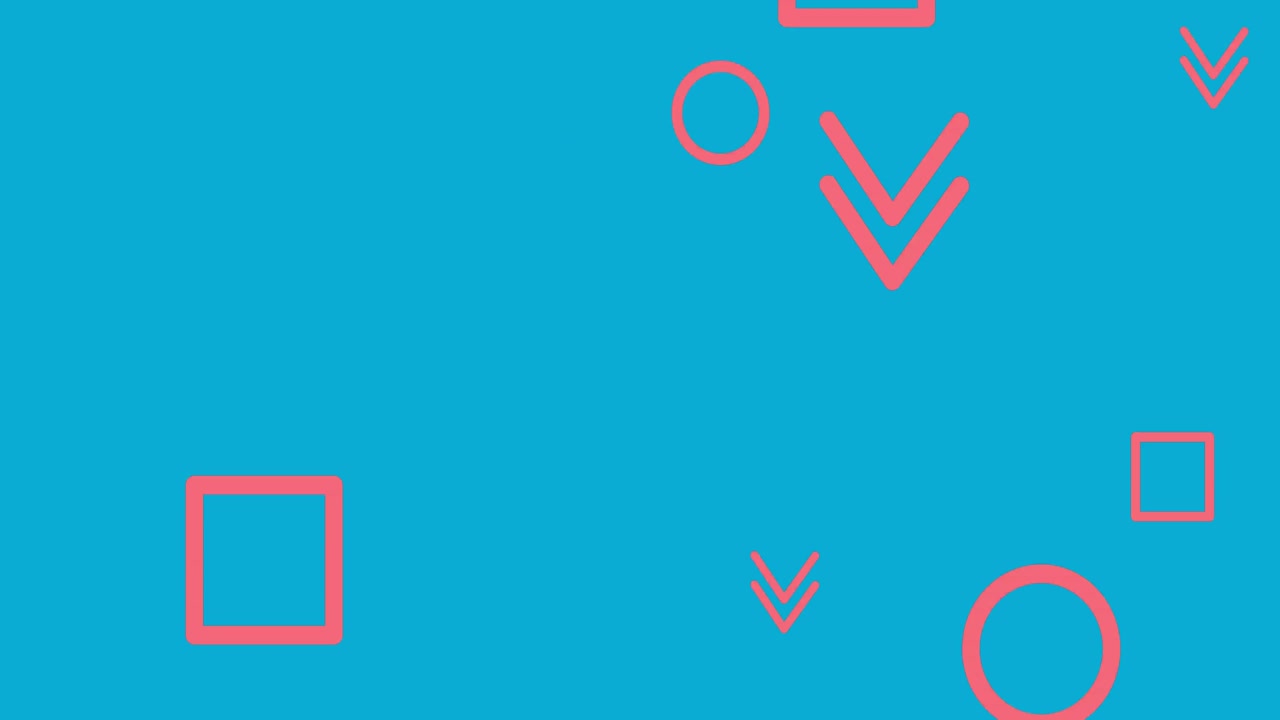 animación del patrón rosa que se mueve sobre el fondo azul