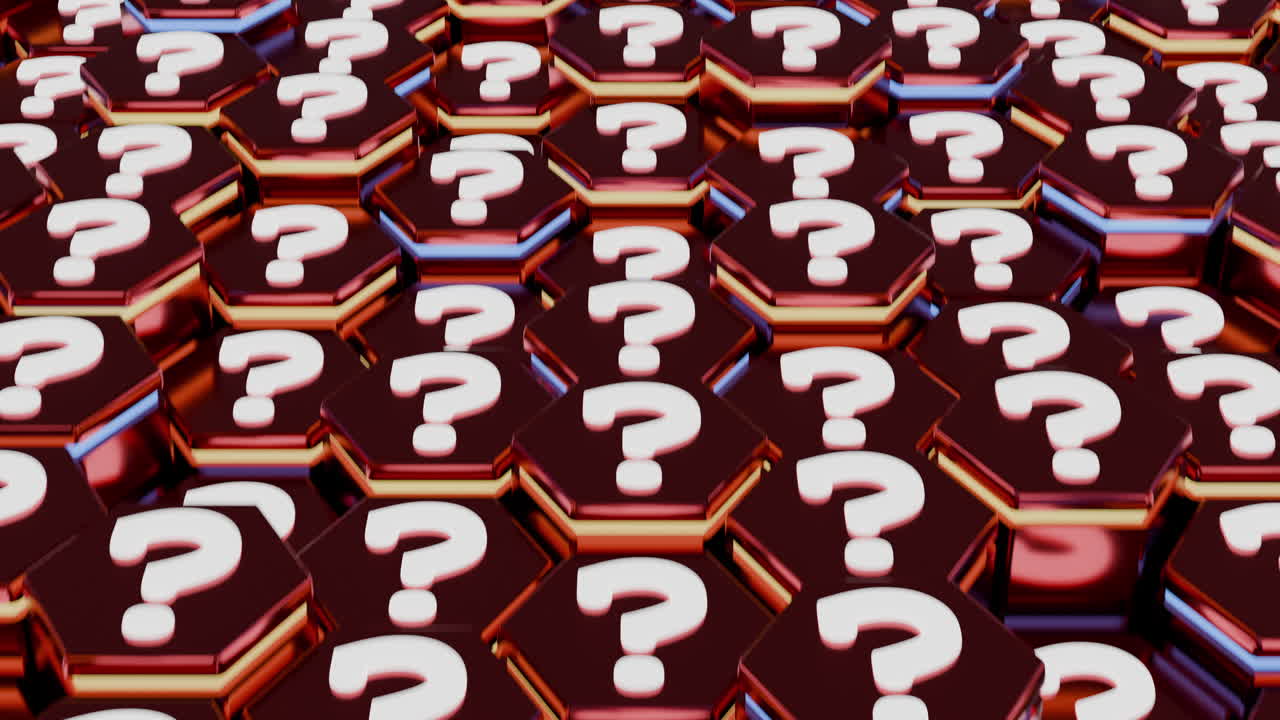 Question marks symbols infinite multiple pattern
