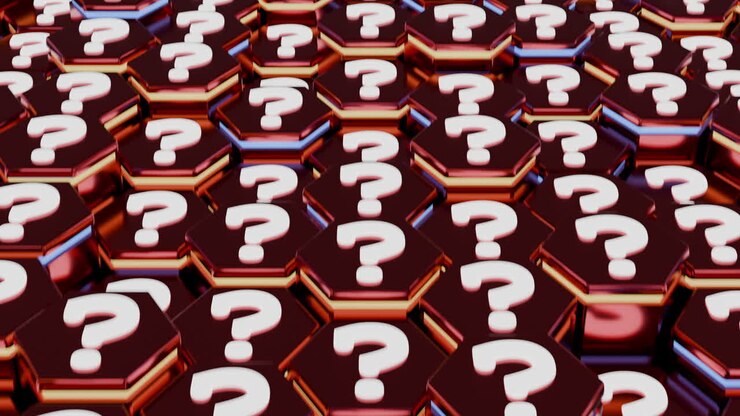 Question marks symbols infinite multiple pattern