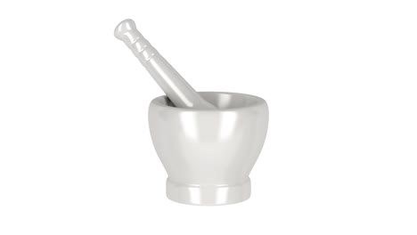 mortar with pestle