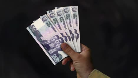 corea del norte ganó dinero con billetes en la mano