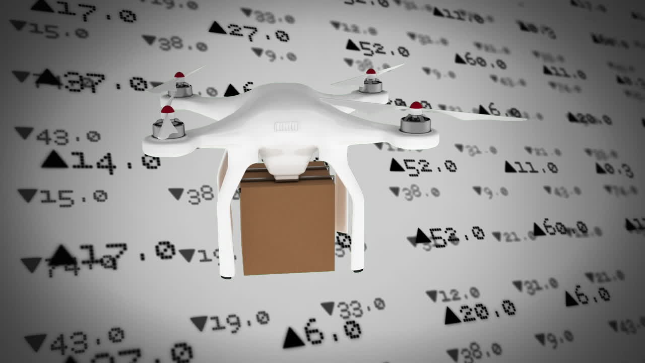 주식 시장에 대한 드론 배달