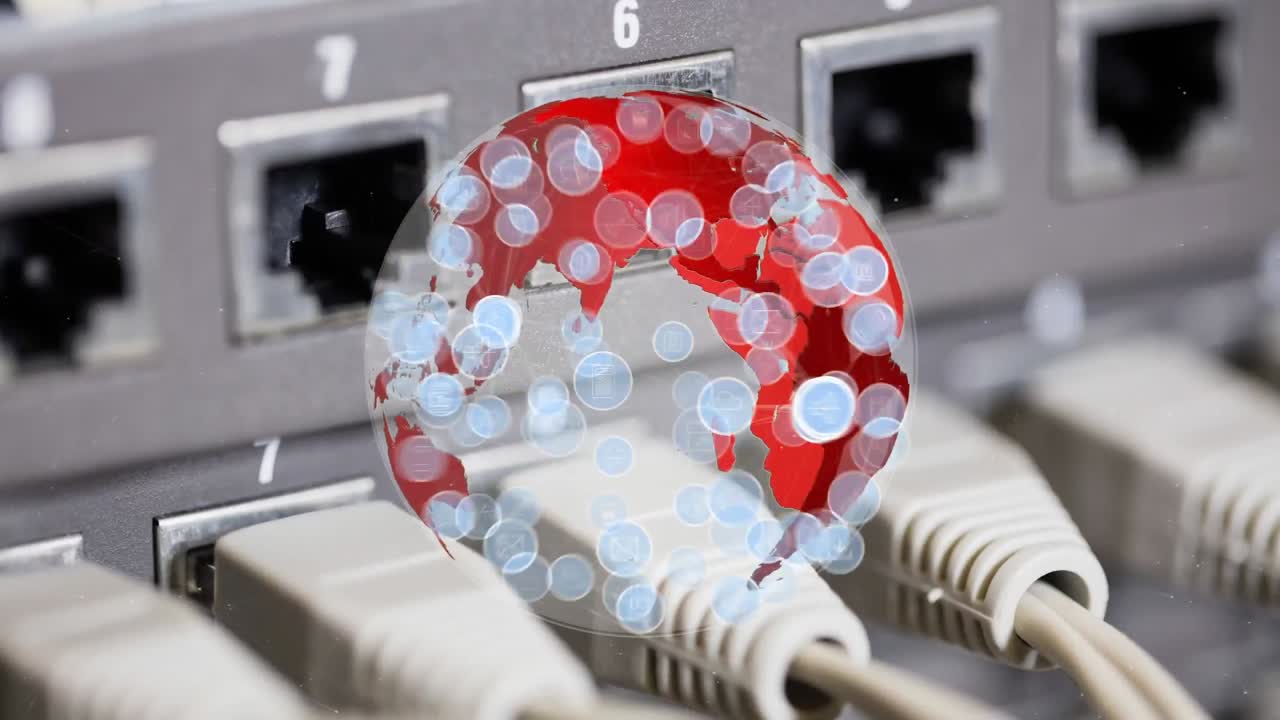 아이콘 과 함께 회전 하는  ⁇ 은 지구