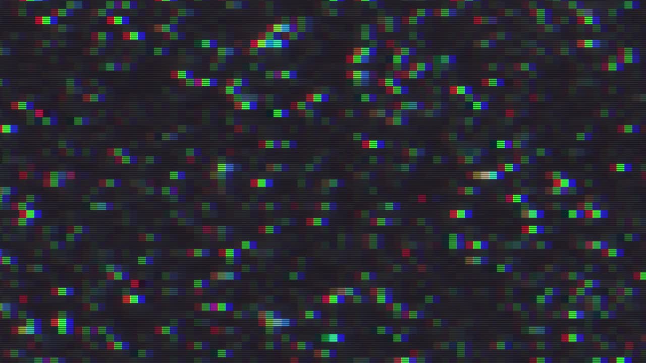 diseño único abstracto animación digital ruido de píxeles error de fallo daño de video