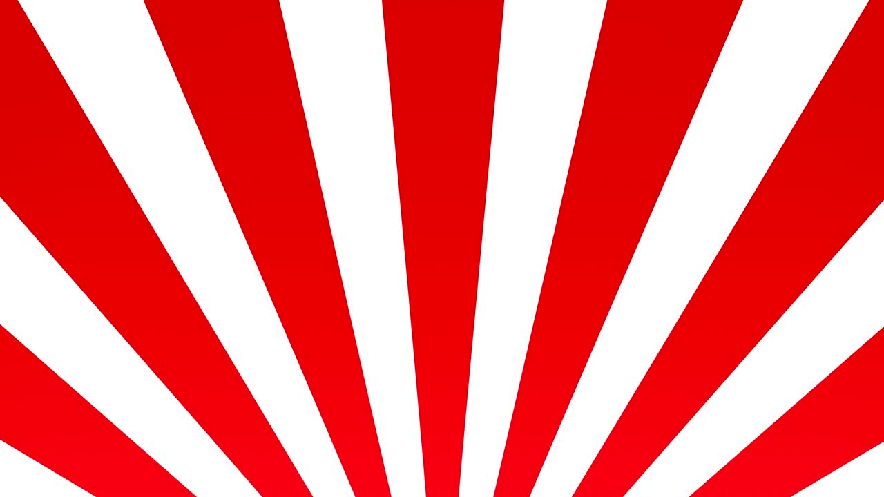 radial rising sun burst loop 기하학적 움직임 배경: 빨간색과 색