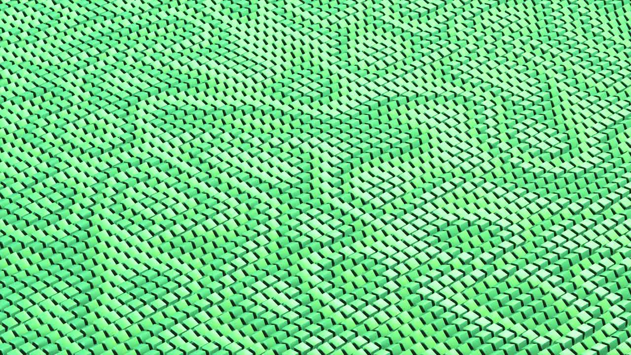 el colorido bucle del cubo ondulante