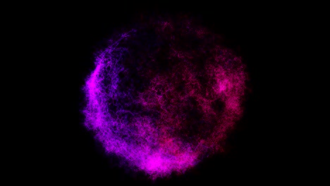 abstract background with trail sphere