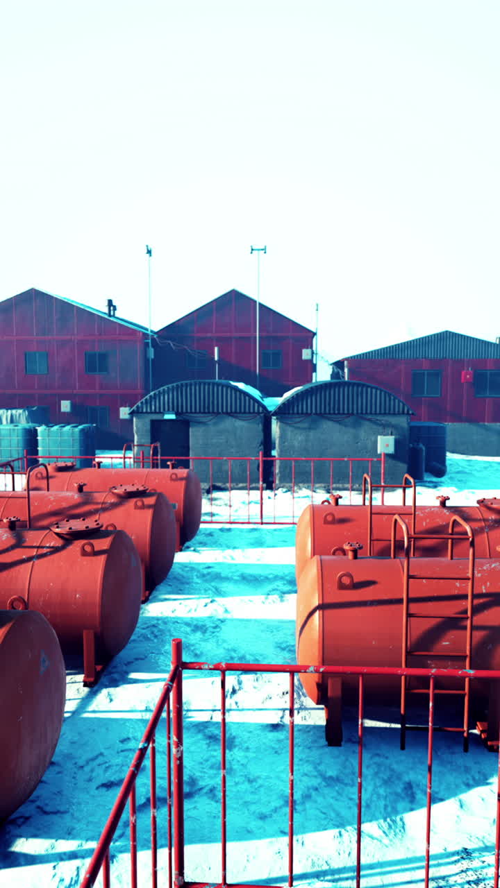 instalación de almacenamiento de combustible en un clima frío