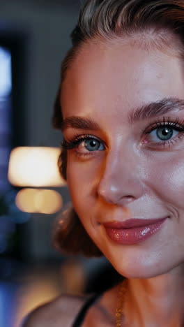 retrato de una mujer hermosa