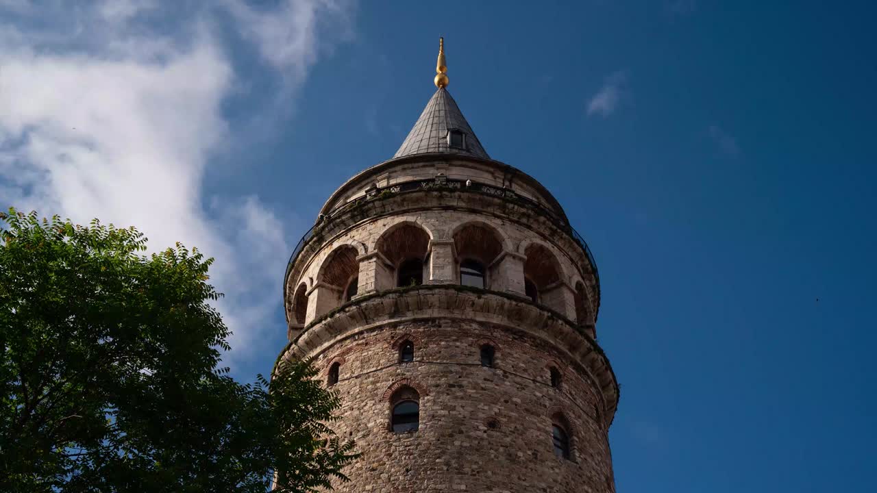 la torre de galata desde estambul, turquía.