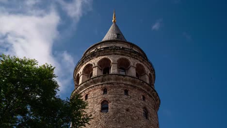 la torre de galata desde estambul, turquía.