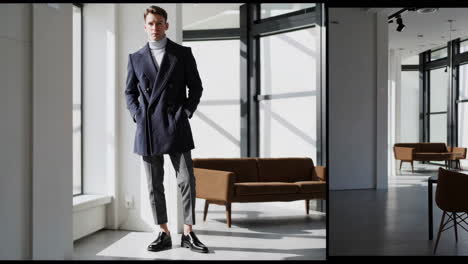 stylish man in a modern office setting