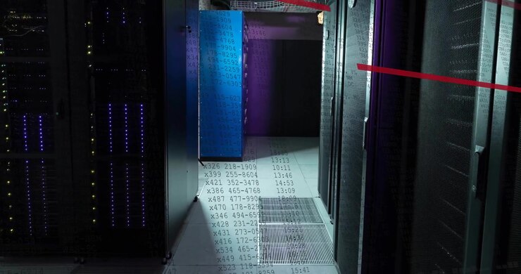 Animation of data processing over computer servers