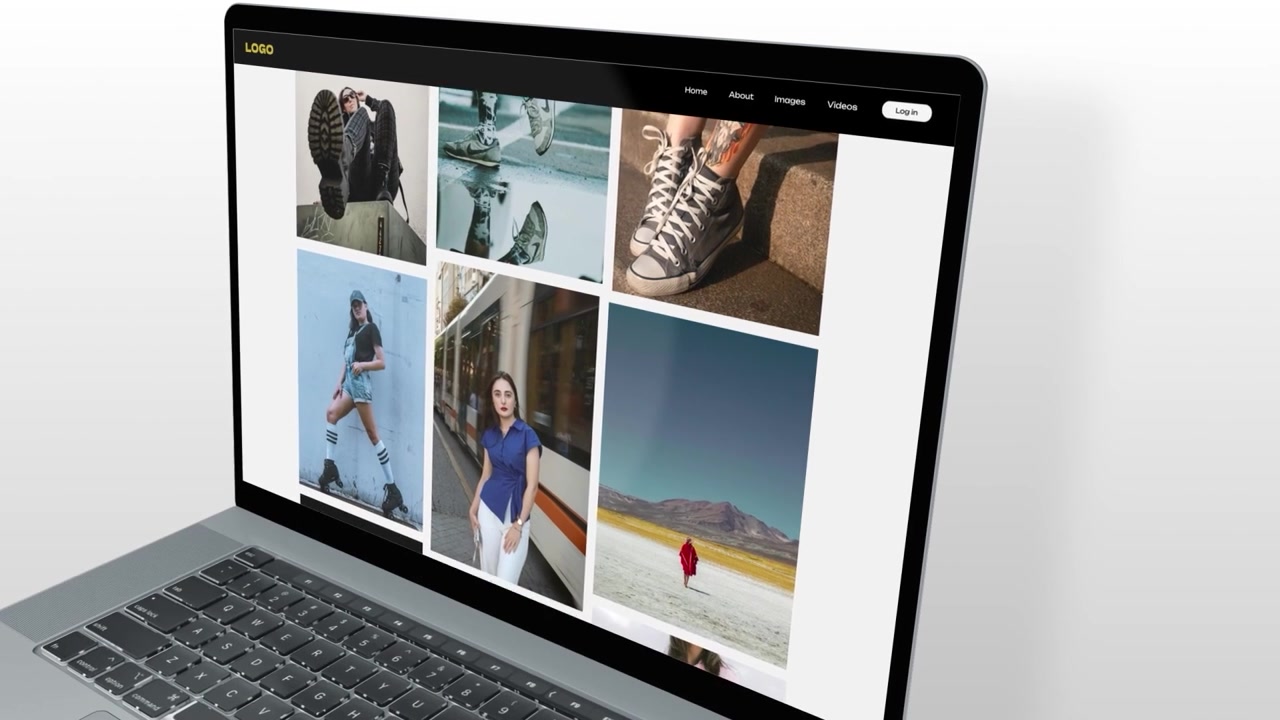 Clean and modern Laptop Mockup presentation.