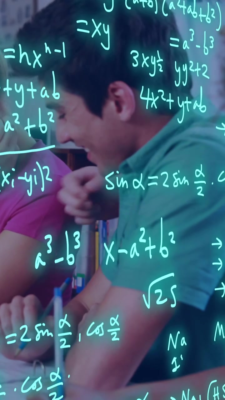 Animation of equations and data processing over diverse students
