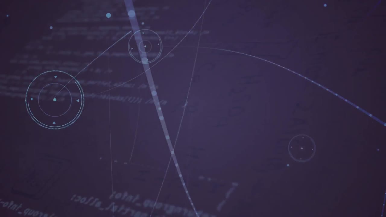 анимация сети соединений с обработкой данных