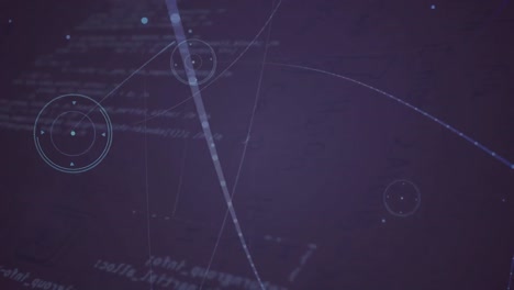 animación de la red de conexiones con procesamiento de datos