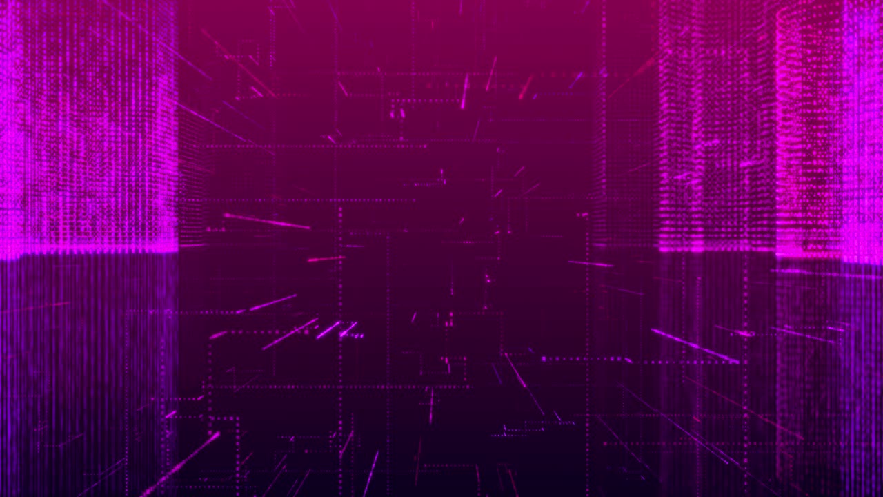 Abstract digital  cyber city background