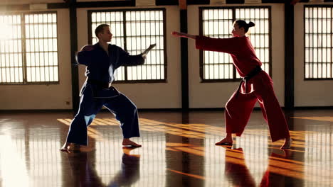 karate training session