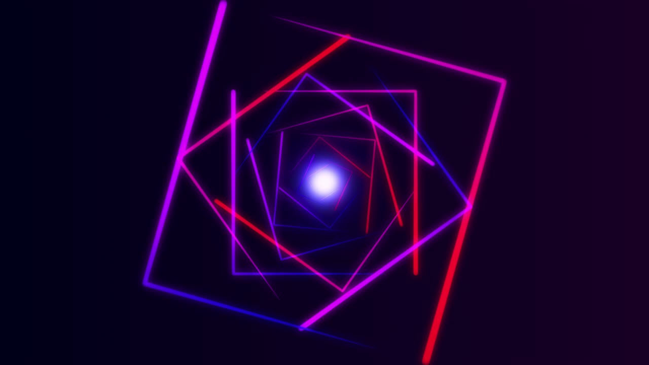 sfondo di movimento al neon ciclo senza cuciture