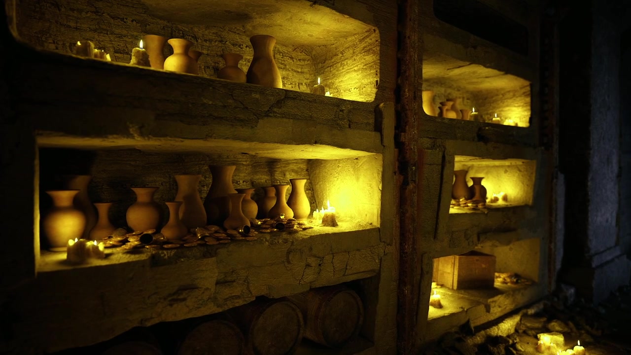 Artigianato evidenziato attraverso composizioni ceramiche texturizzate al crepuscolo