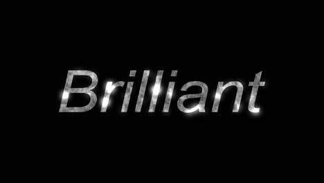 brilliant text animation message motion graphics