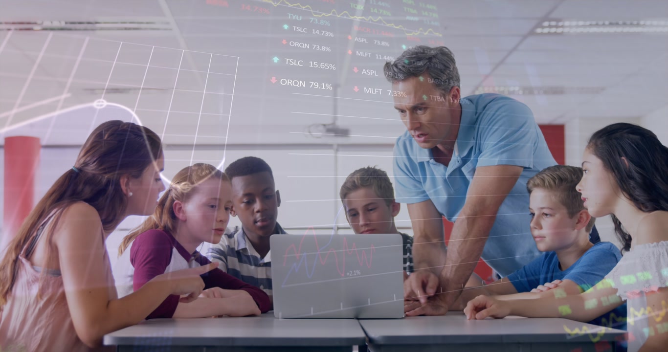 Global business leverages digital tech for student network connections.