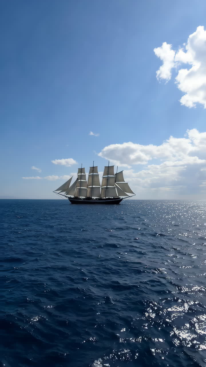 바다에서 항해하는 선박